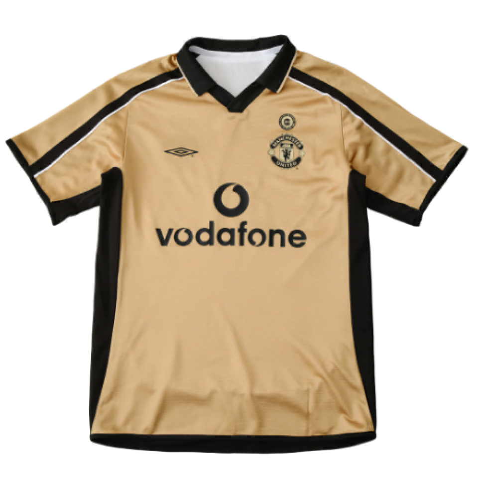 Camisa Manchester United Dupla Face Retrô 01/02 Torcedor - Branco