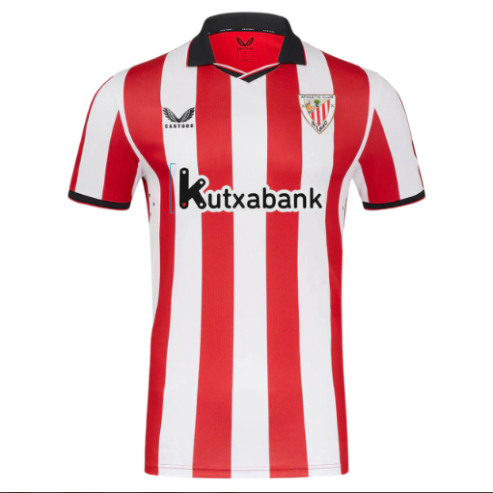 Camisa Athletic Bilbao I 25/26 Torcedor - Vermelho e Branco