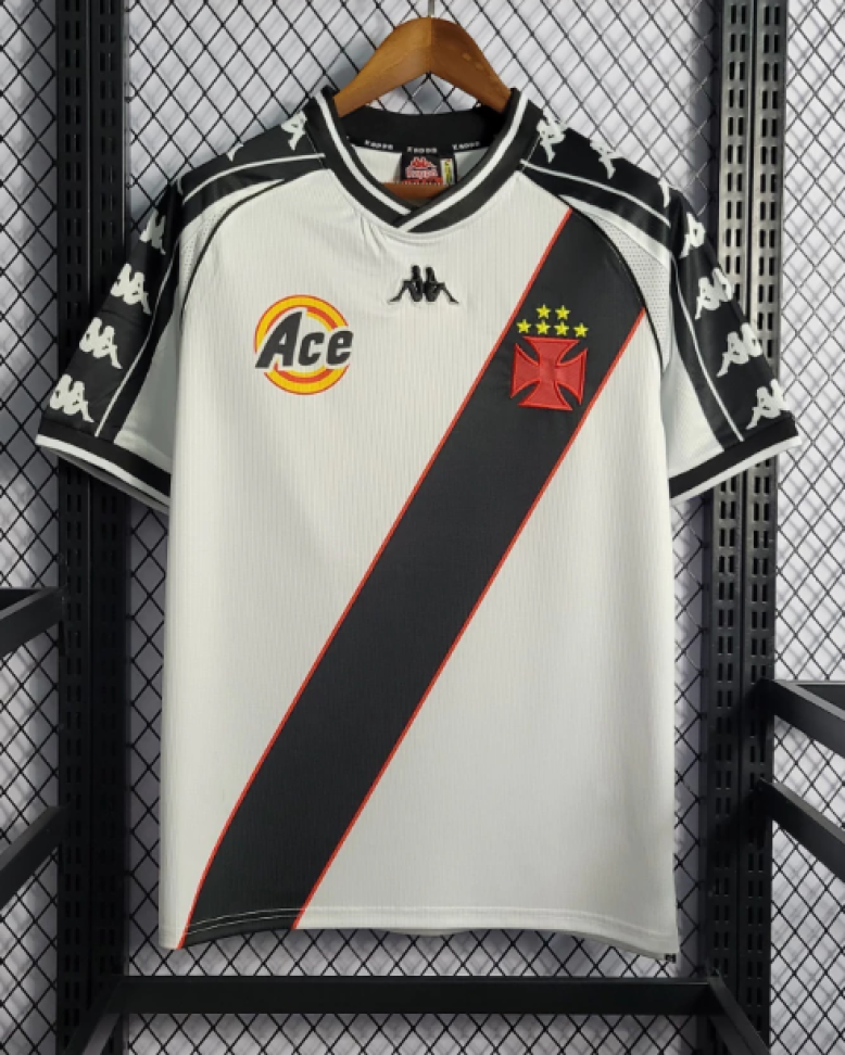 Camisa Vasco Retrô Kappa Masculina - Branco