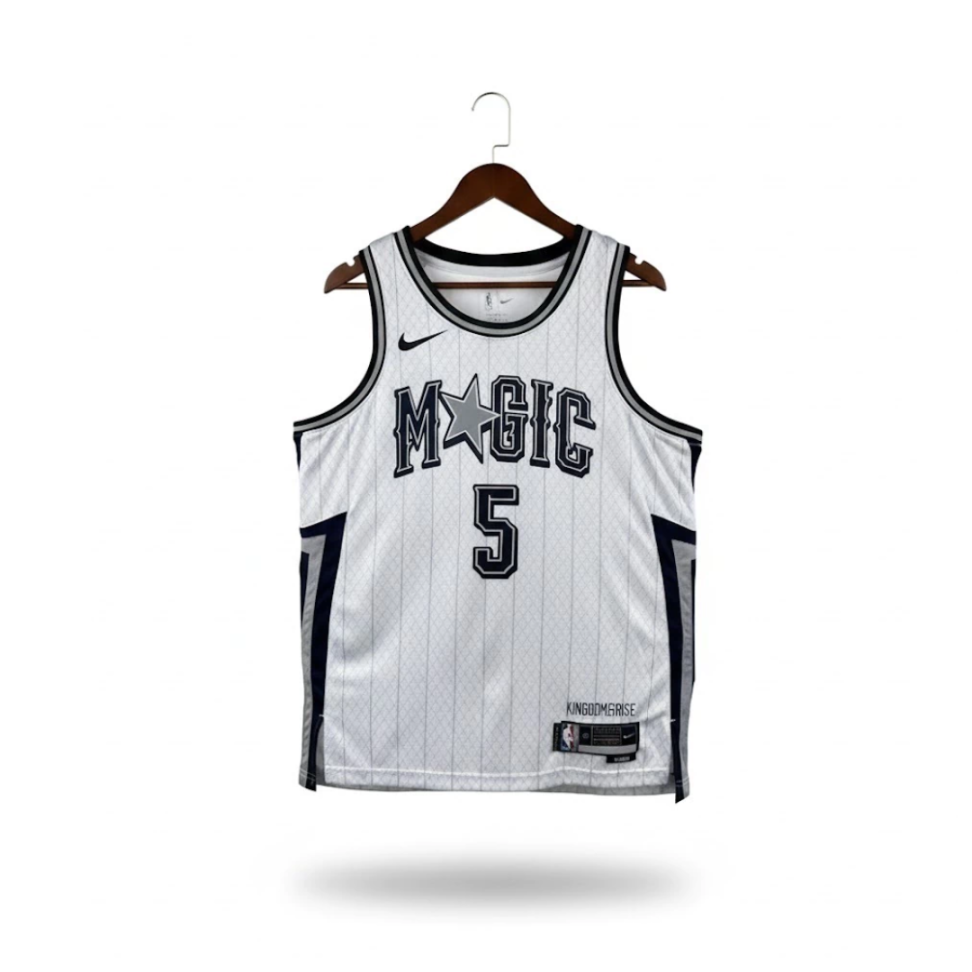 Camisa NBA Orlando Magic 5 Paolo Banchero - Branca