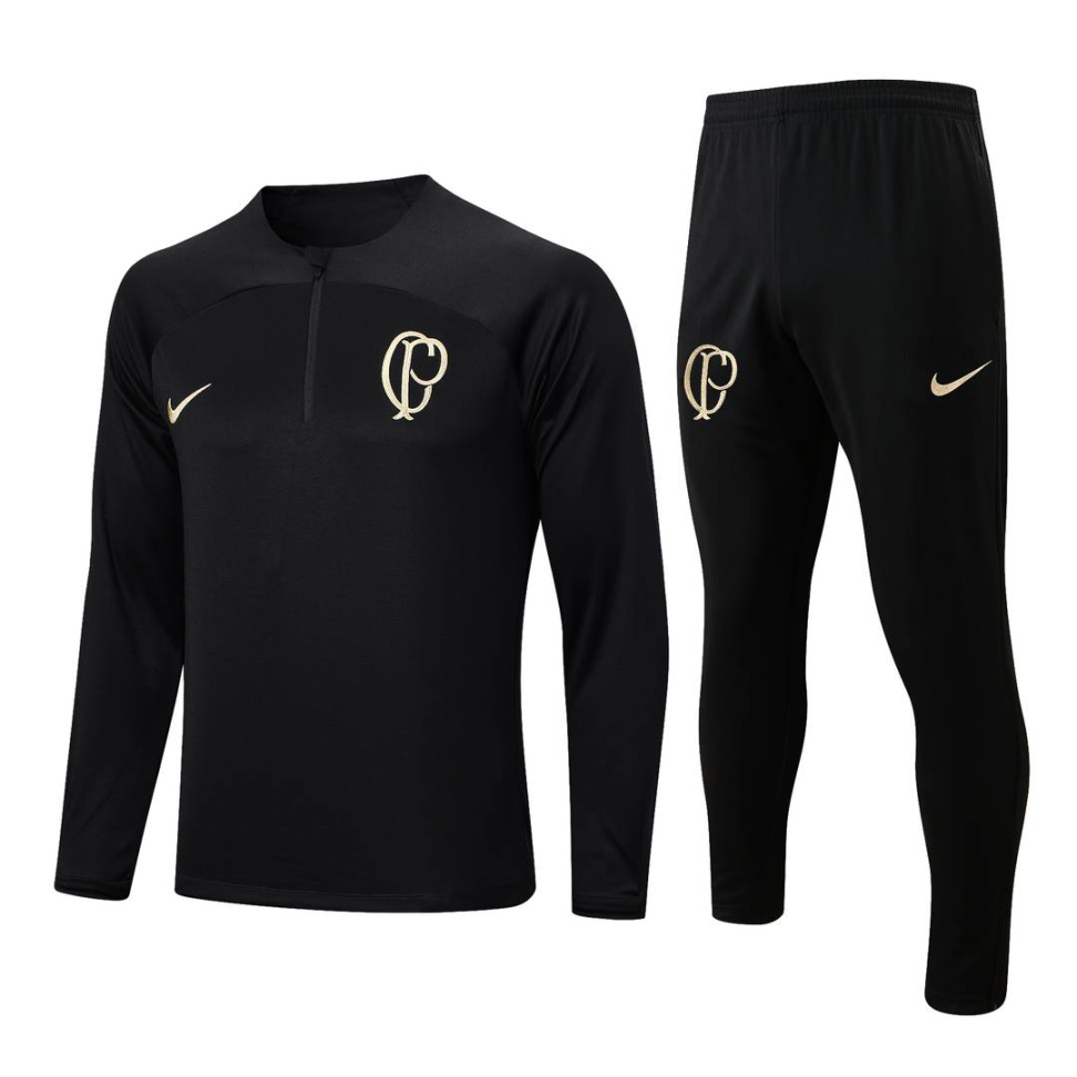 Conjunto Treino Agasalho Corinthians 23/24 - Preto