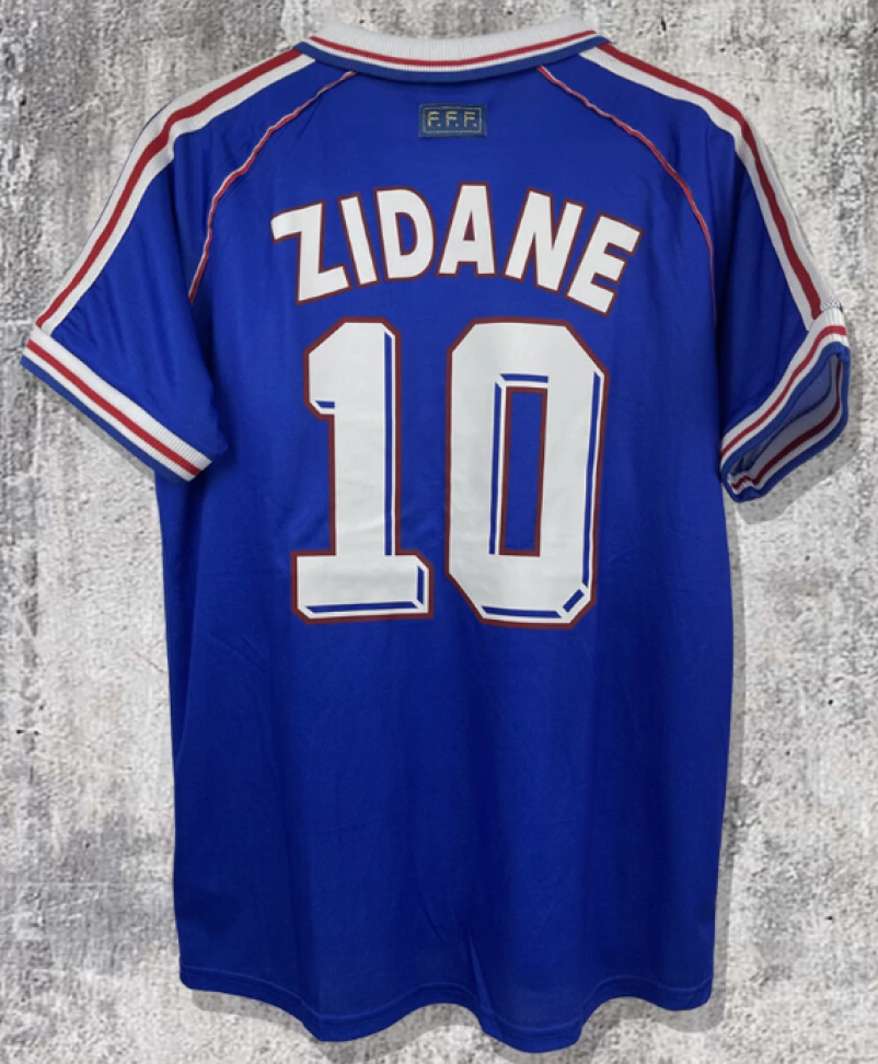 Camisa Retrô Zidane França 1998 - #3