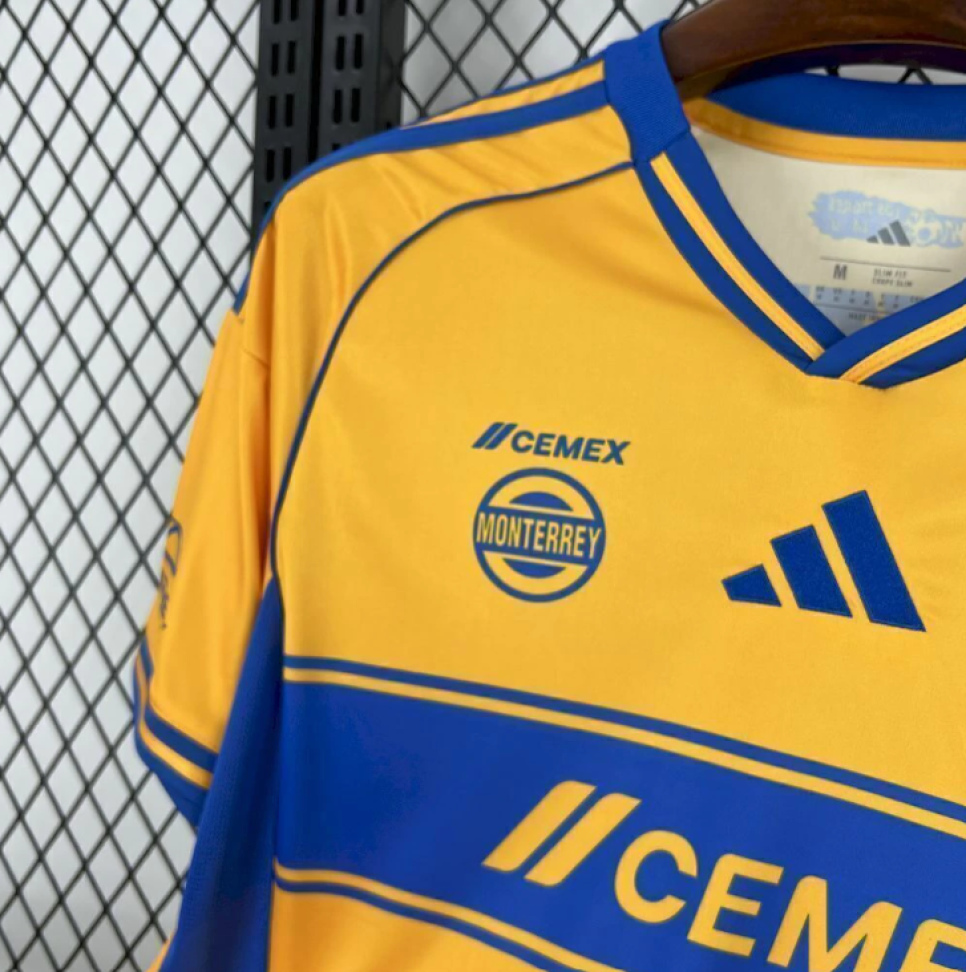 Camisa Tigres 25 Torcedor - Amarela e Azul - #4