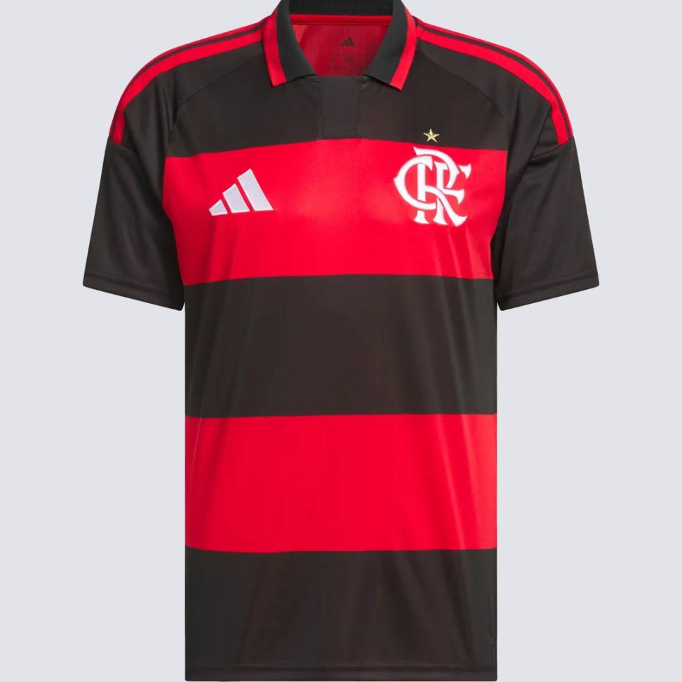 Camisa Flamengo I 2026 Torcedor - Vermelho e Preto