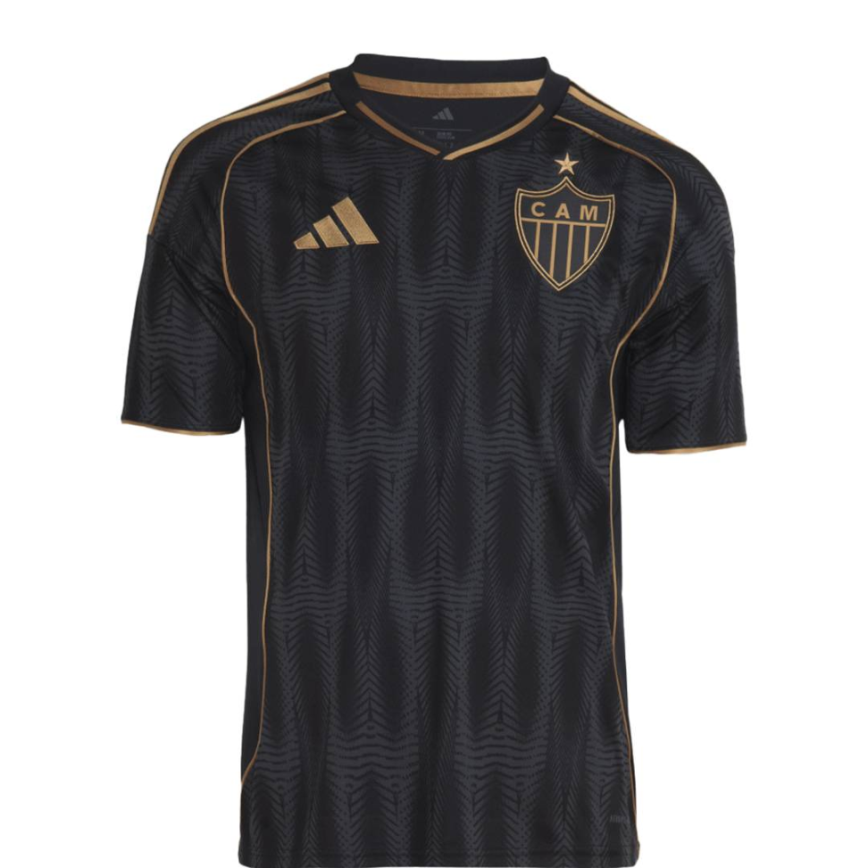 Camisa Atlético Mineiro 25 Torcedor - Preto e Dourado