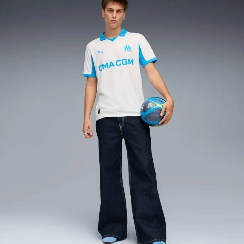 Camisa Olympique de Marseille 25 Torcedor - Branca - #5