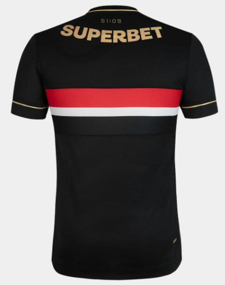 Camisa São Paulo III 25/26 Jogador Comemorativa New Balance Jogador  - Preto e Vermelho - #3