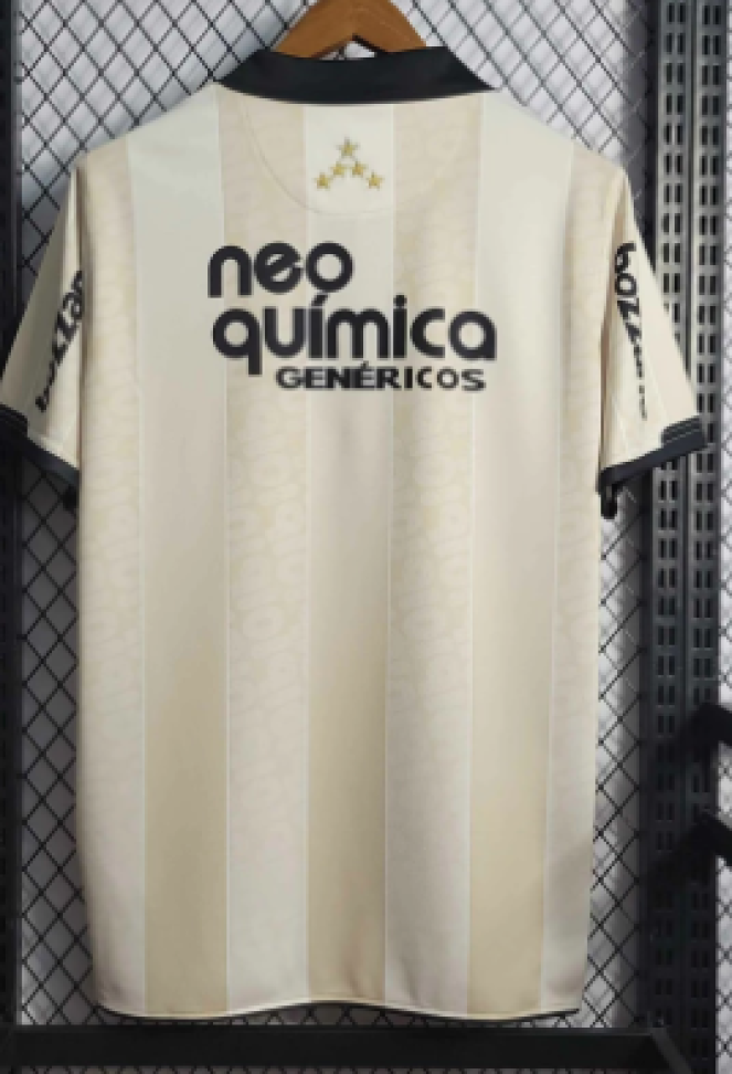 Camisa Corinthians 2010 Edição Centenário Retrô - Branca Bege - #4
