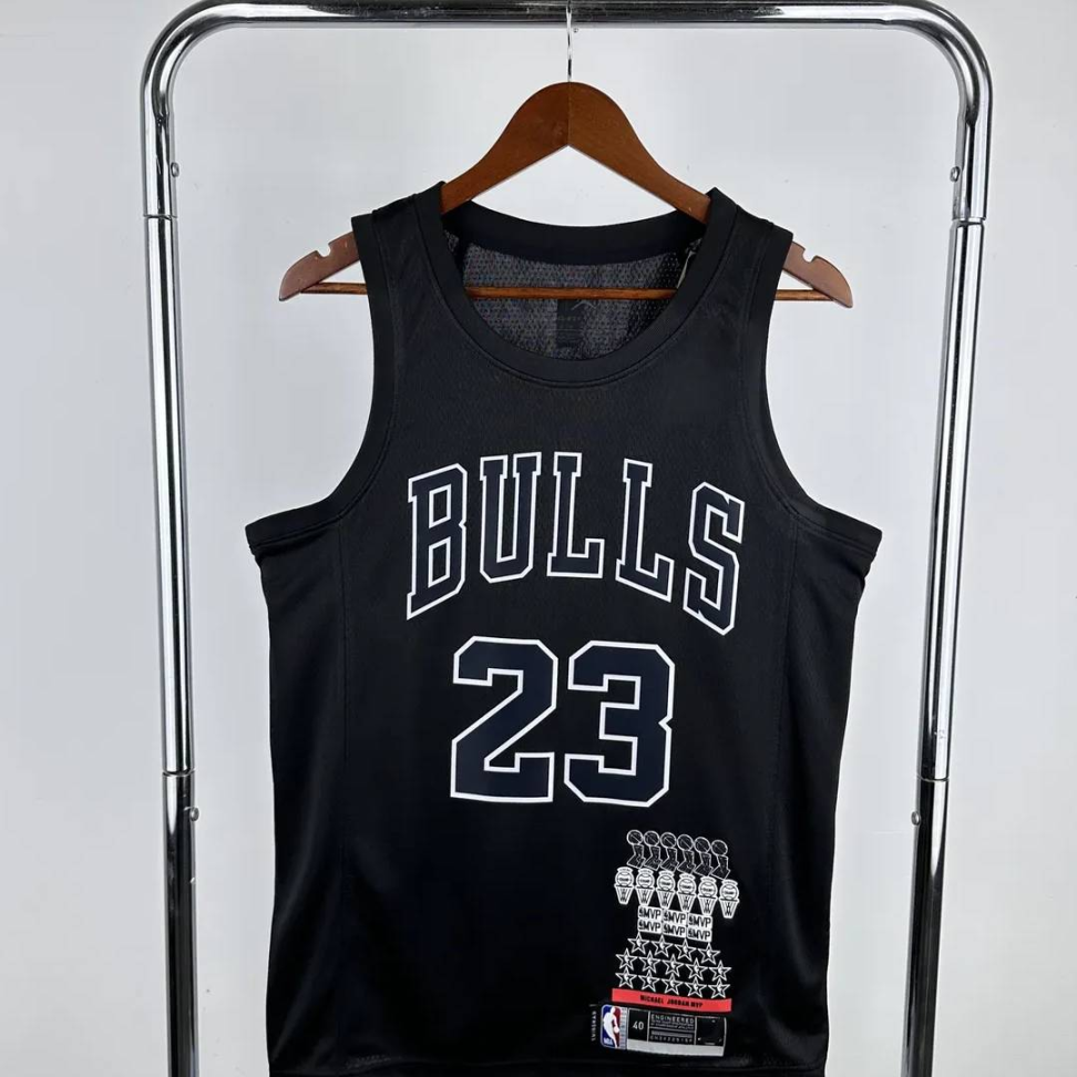 Camisa NBA Chicago Bulls 23 Michael Jordan - Preta