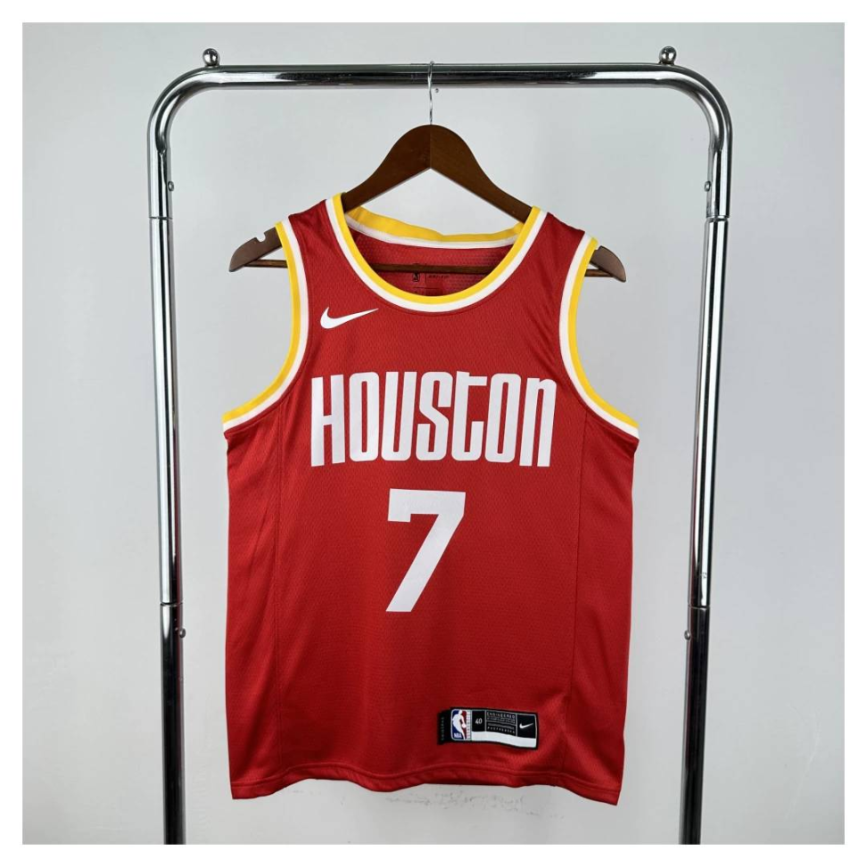 Camisa NBA Houston Rockets 7 Cam Whitmore - Vermelha