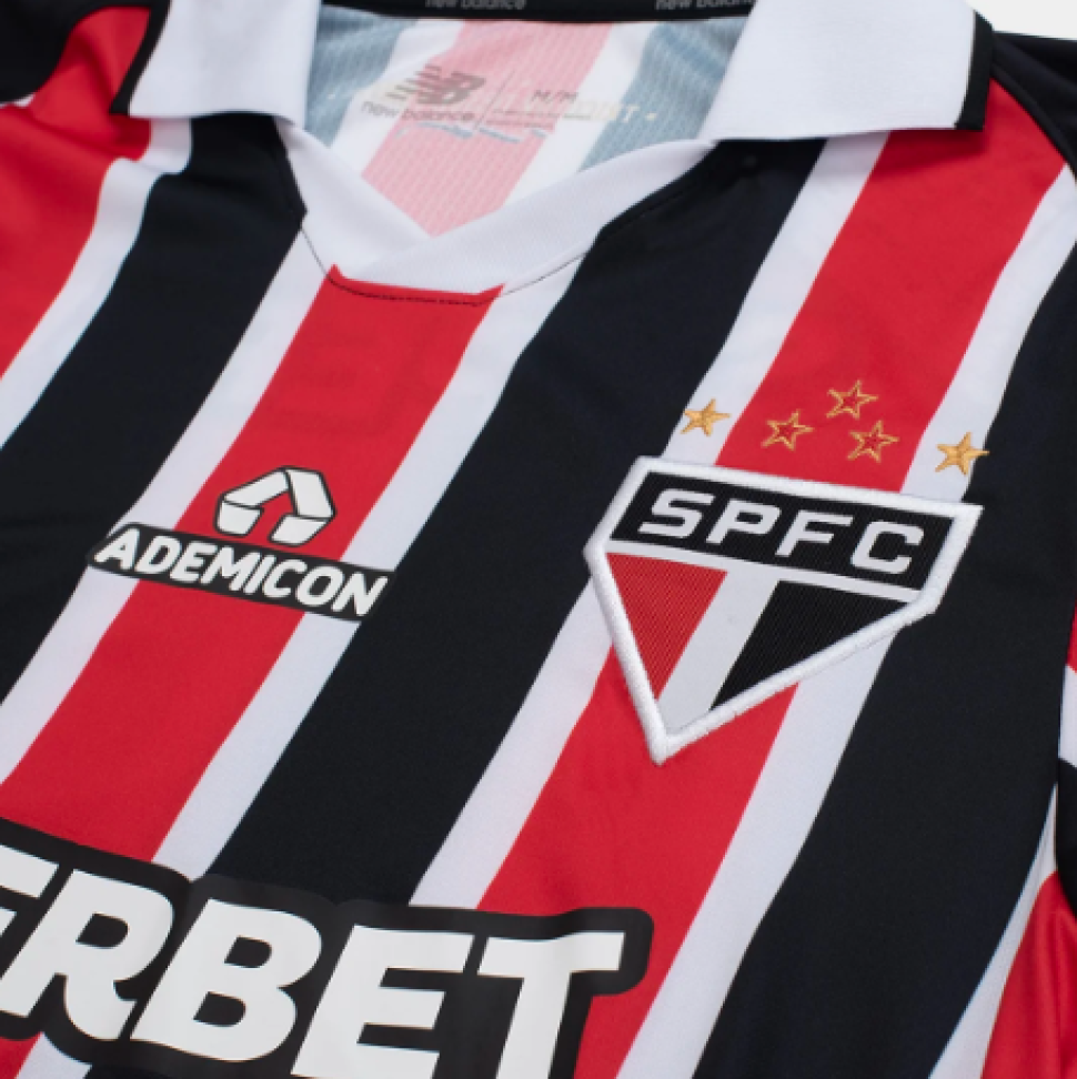 Camisa São Paulo II 26/27 Torcedor New Balance Masculina - Vermelho+Branco - #3