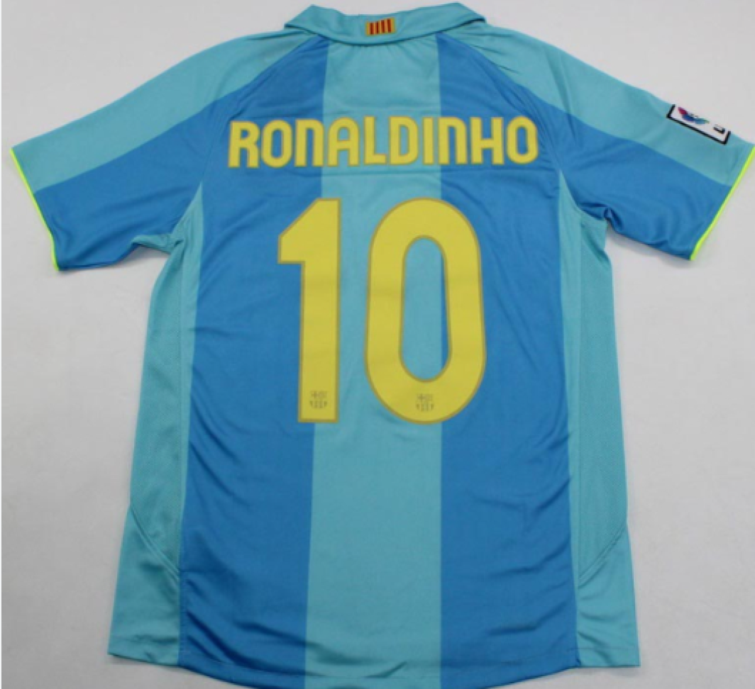 Camisa Retro Barcelona II 07/08 Ronaldinho Gaucho
