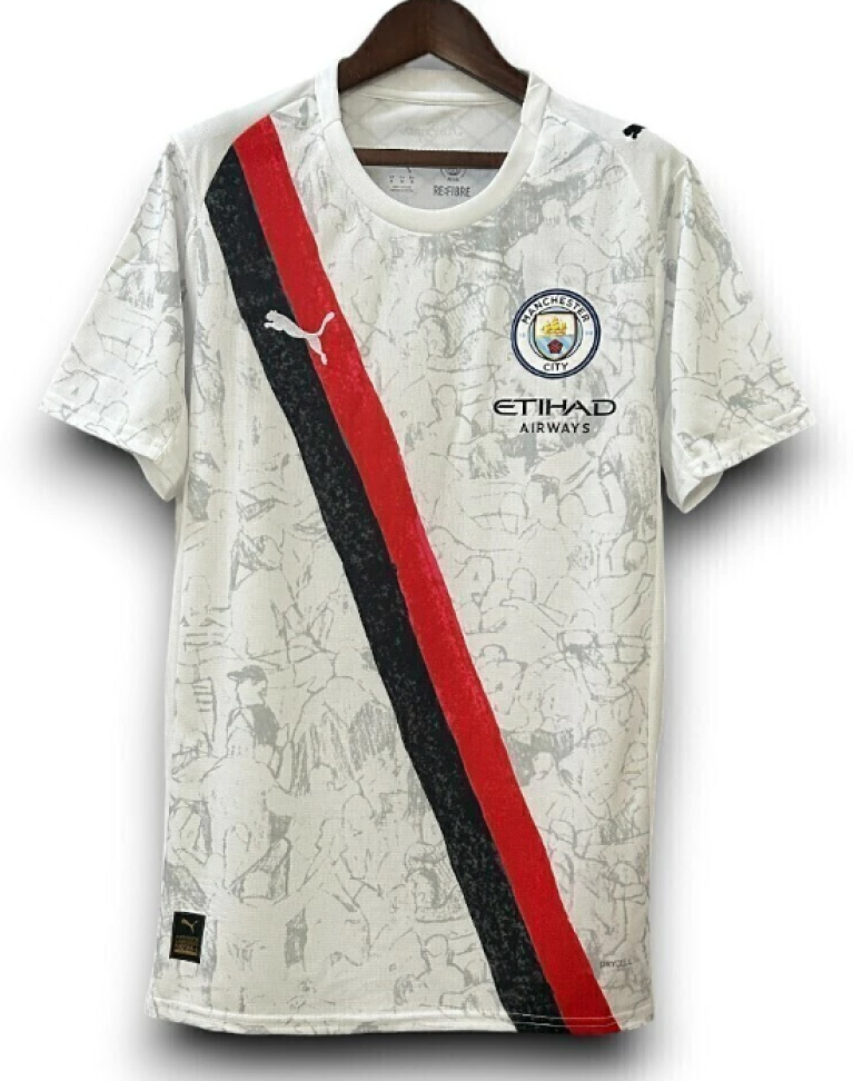 Camisa Manchester City 2025/26 - Torcedor Masculina - Branca