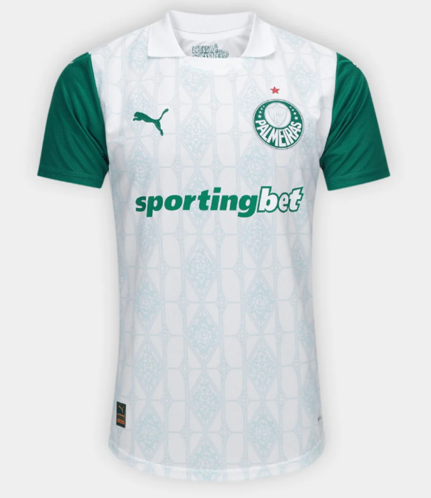 Camisa Palmeiras II 25/26 Jogador - Branco