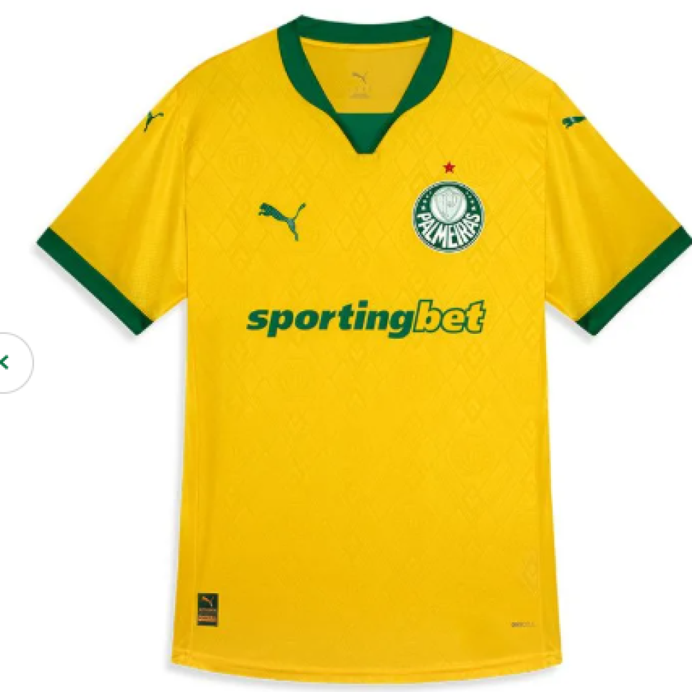 Camisa Palmeiras III 25/26 Jogador - Amarela