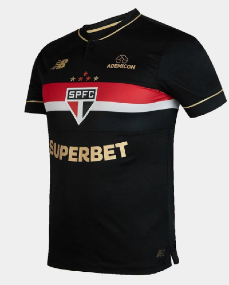 Camisa São Paulo III 25/26 Jogador Comemorativa New Balance Jogador  - Preto e Vermelho