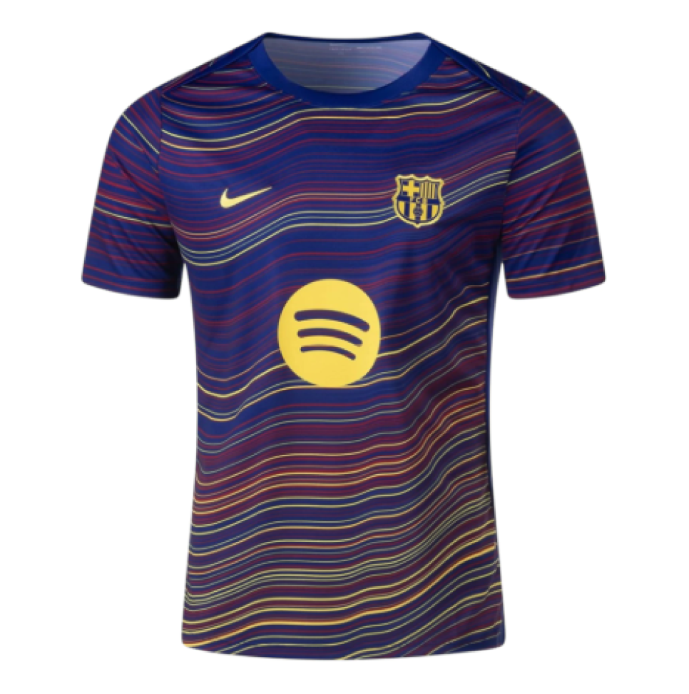 Camisa Barcelona Pré-jogo 25/26 Torcedor - Azul
