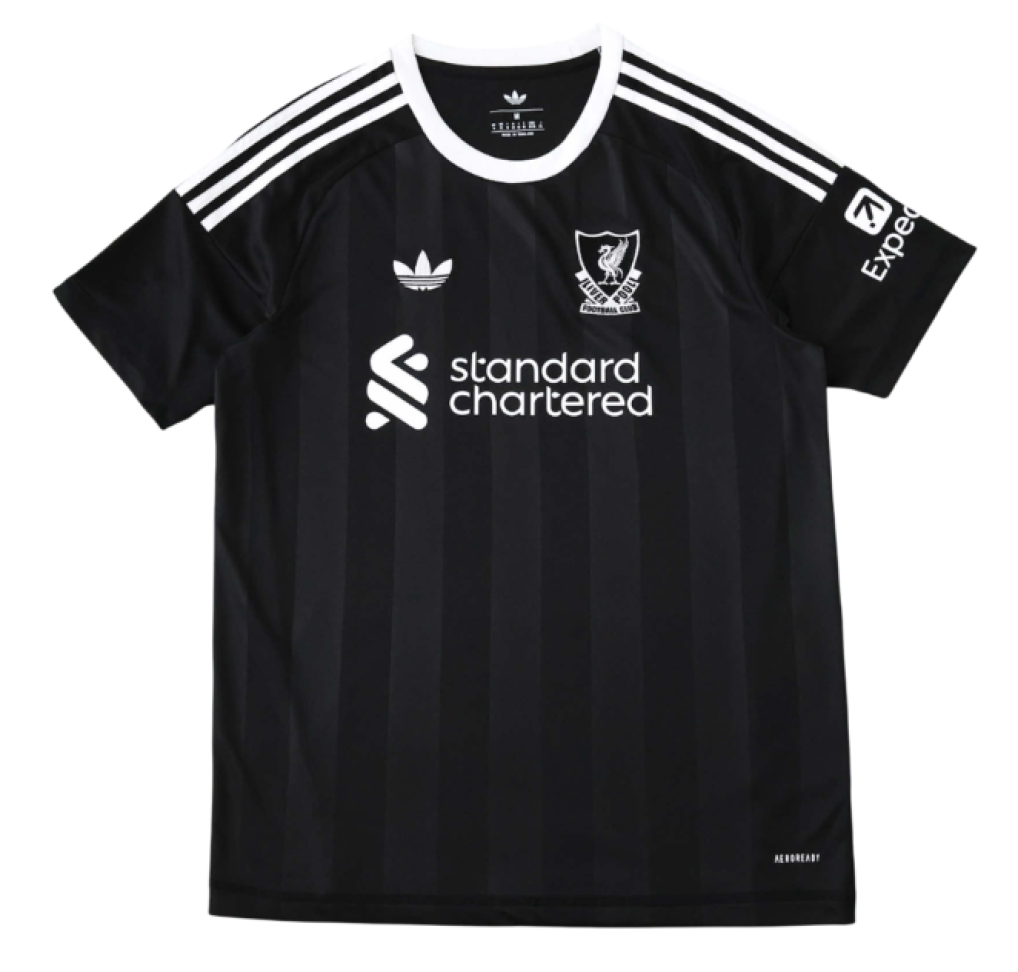 Camisa Liverpool Goleiro 25/26 torcedor adidas Masculina - Preta