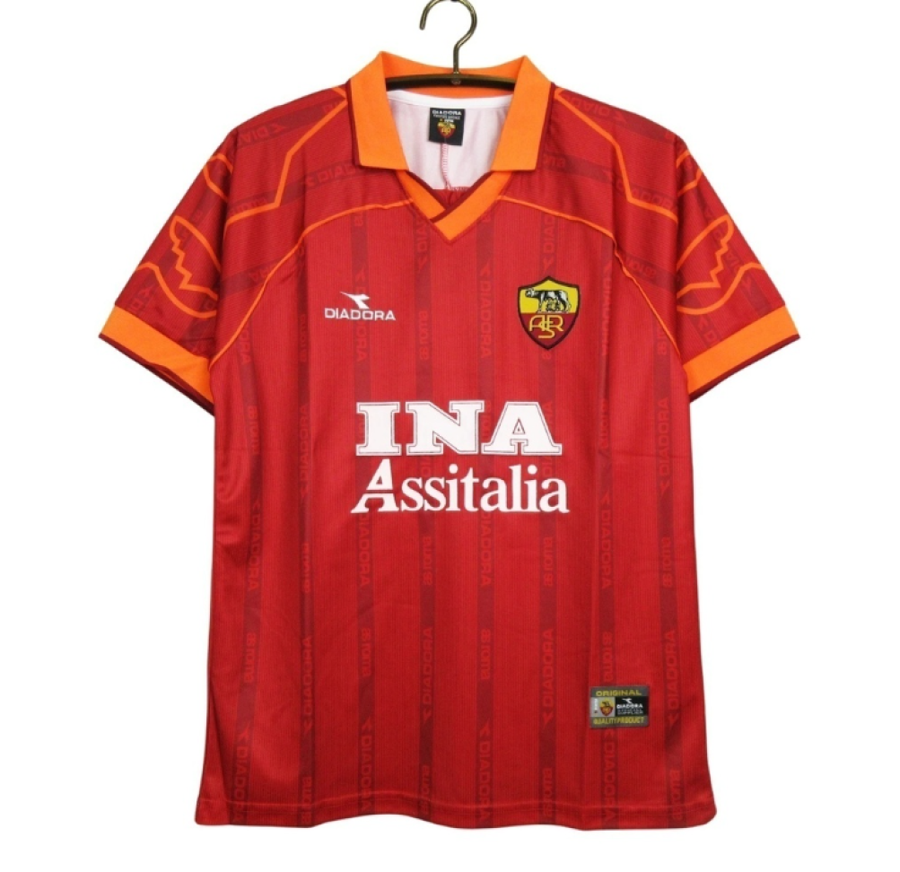 Camisa Roma Retrô 1999/2000 Torcedor - Vermelha