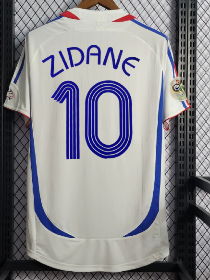 Camisa Retro Seleção França II #10 Zidane - 2006