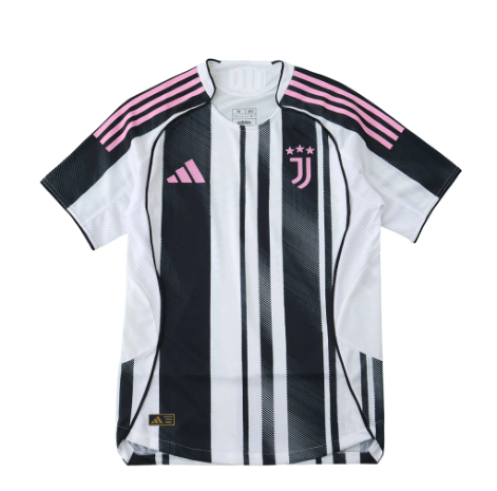 Camisa Juventus 25/26 Jogador - Branco e Preto