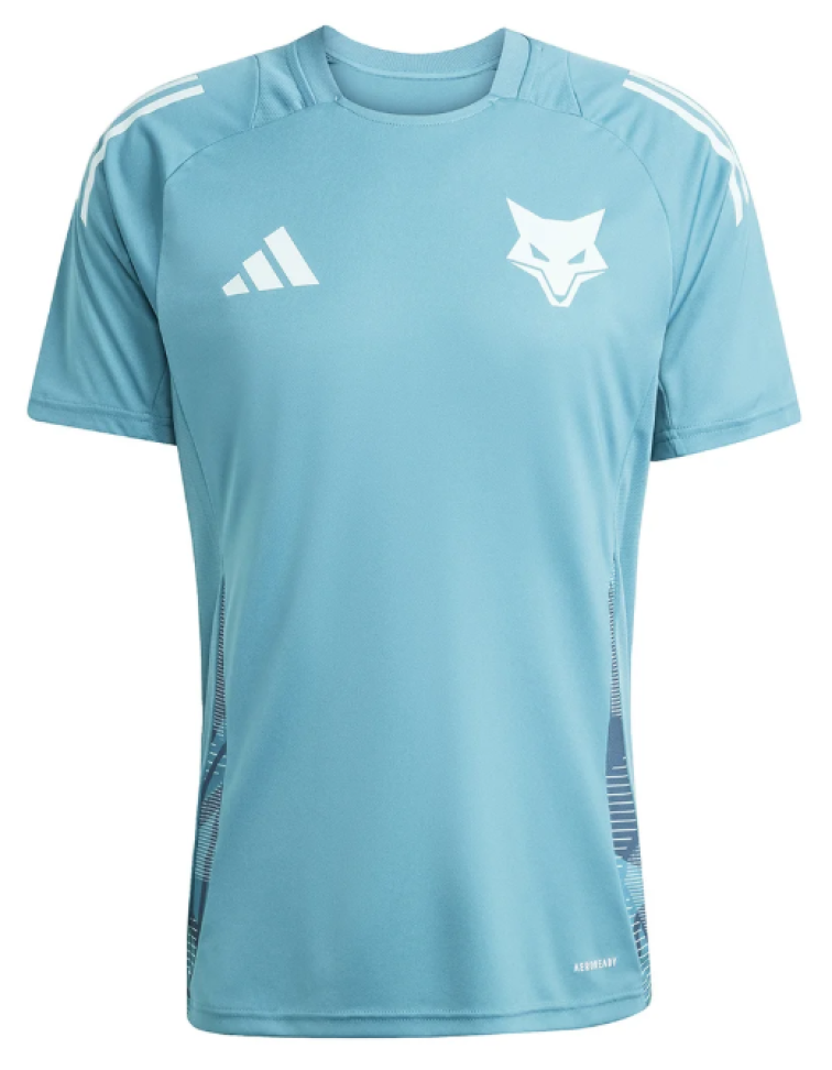 Camisa Cruzeiro 25/26 Treino Adidas Masculina - Azul Turquesa+Branco