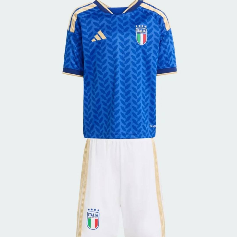 Conjunto Infantil Italia - Azul e Branco