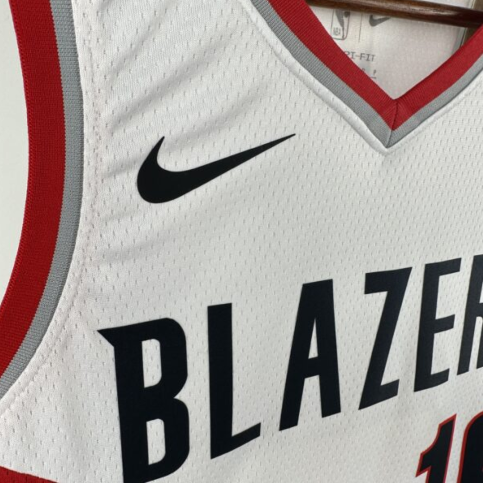 Camisa NBA Portland Trail Blazers 16 Jusuf Nurkic - Branca - #3