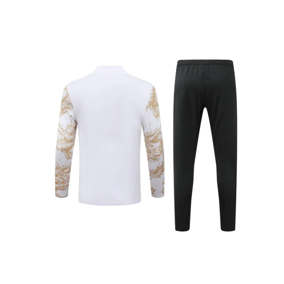 Conjunto Treino Agasalho Real Madrid 24 - Bege