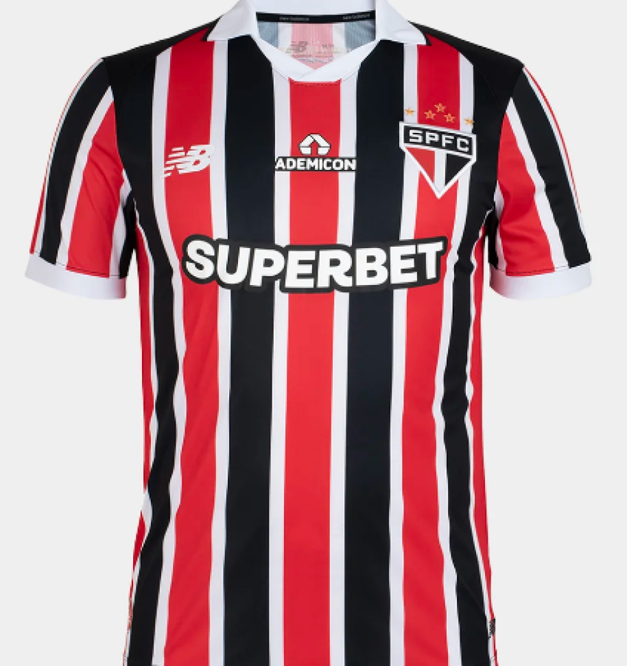 Camisa São Paulo II 26/27 Torcedor New Balance Masculina - Vermelho+Branco