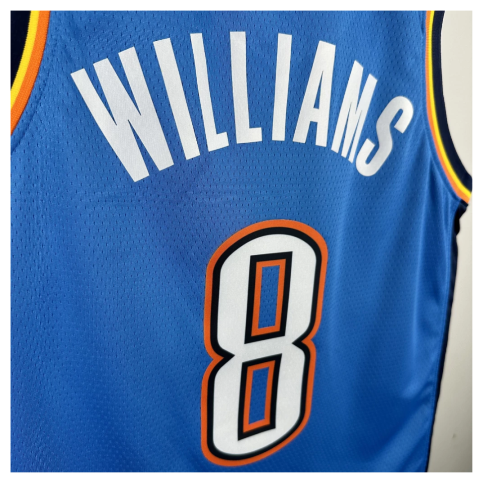 Camisa NBA Oklahoma City Thunder 8 Jalen Williams - Azul