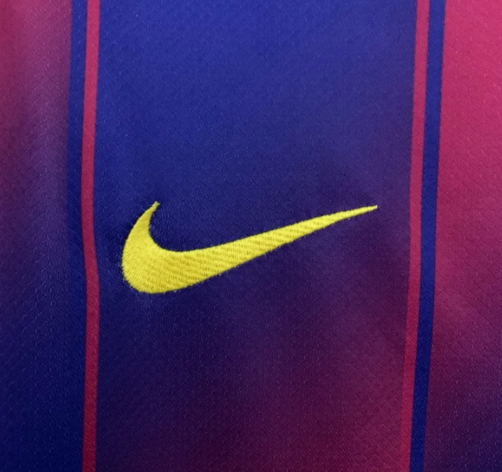 Camisa Barcelona Spotify 25/26 Torcedor - Azul e Vermelha - #3