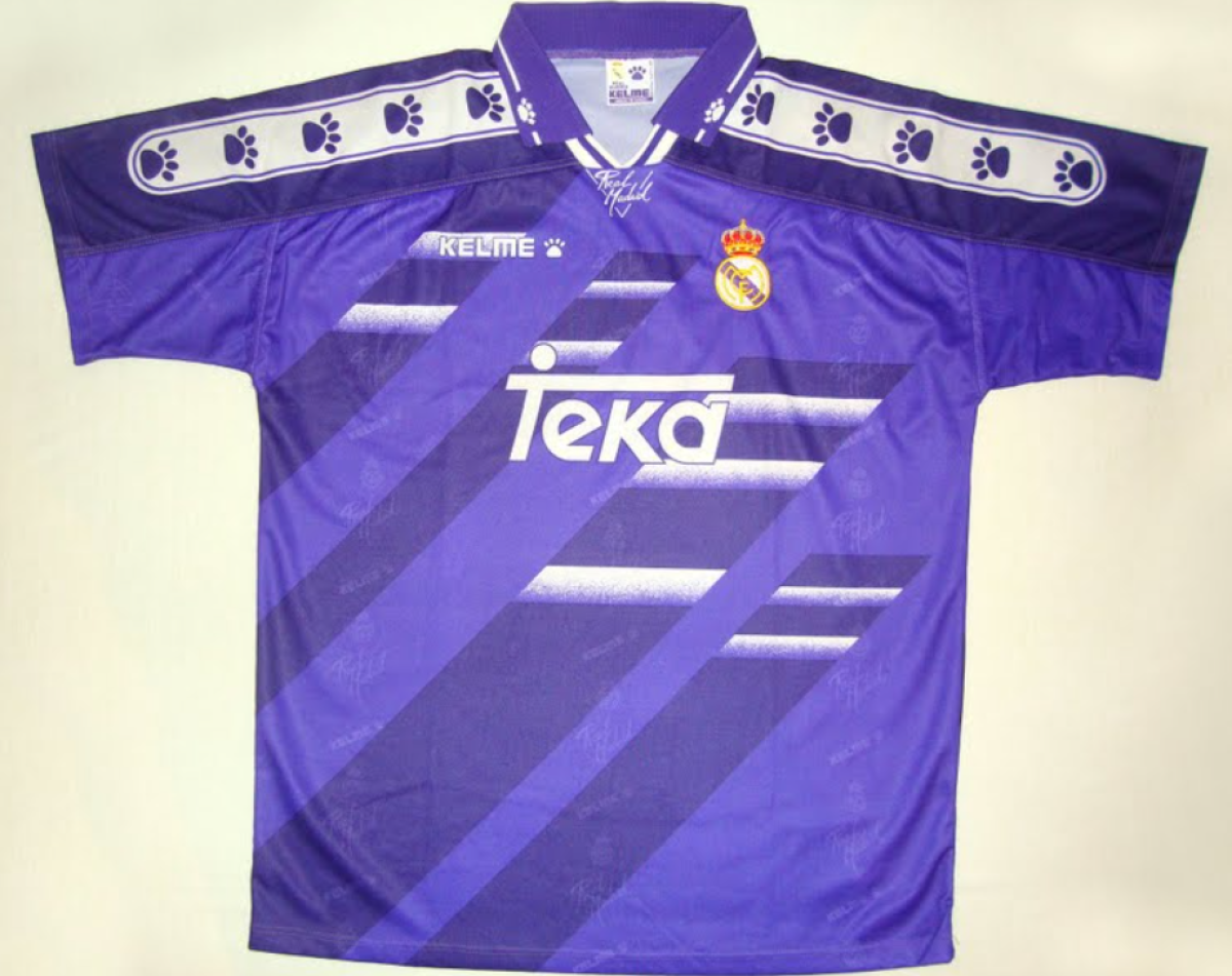 Camisa Retrô Real Madrid 1996/97 - Roxa
