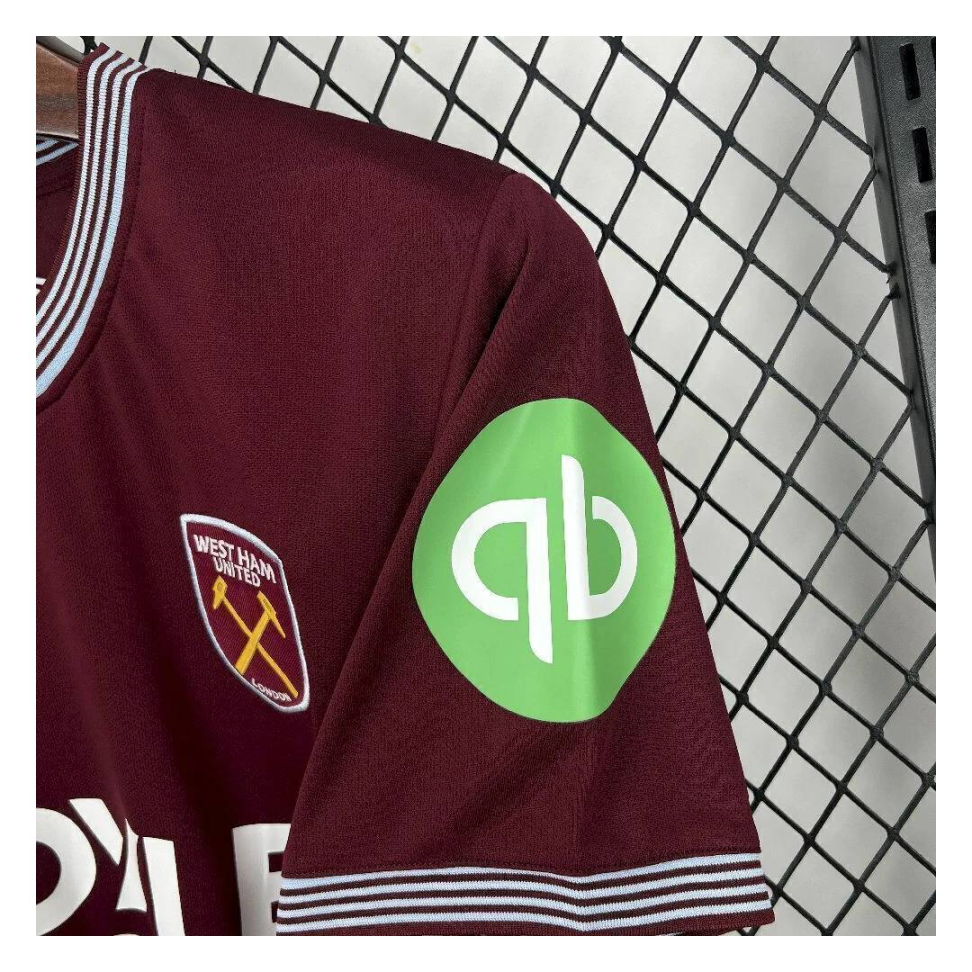 Camisa West Ham United Home 25/26 Torcedor - Vinho - #3