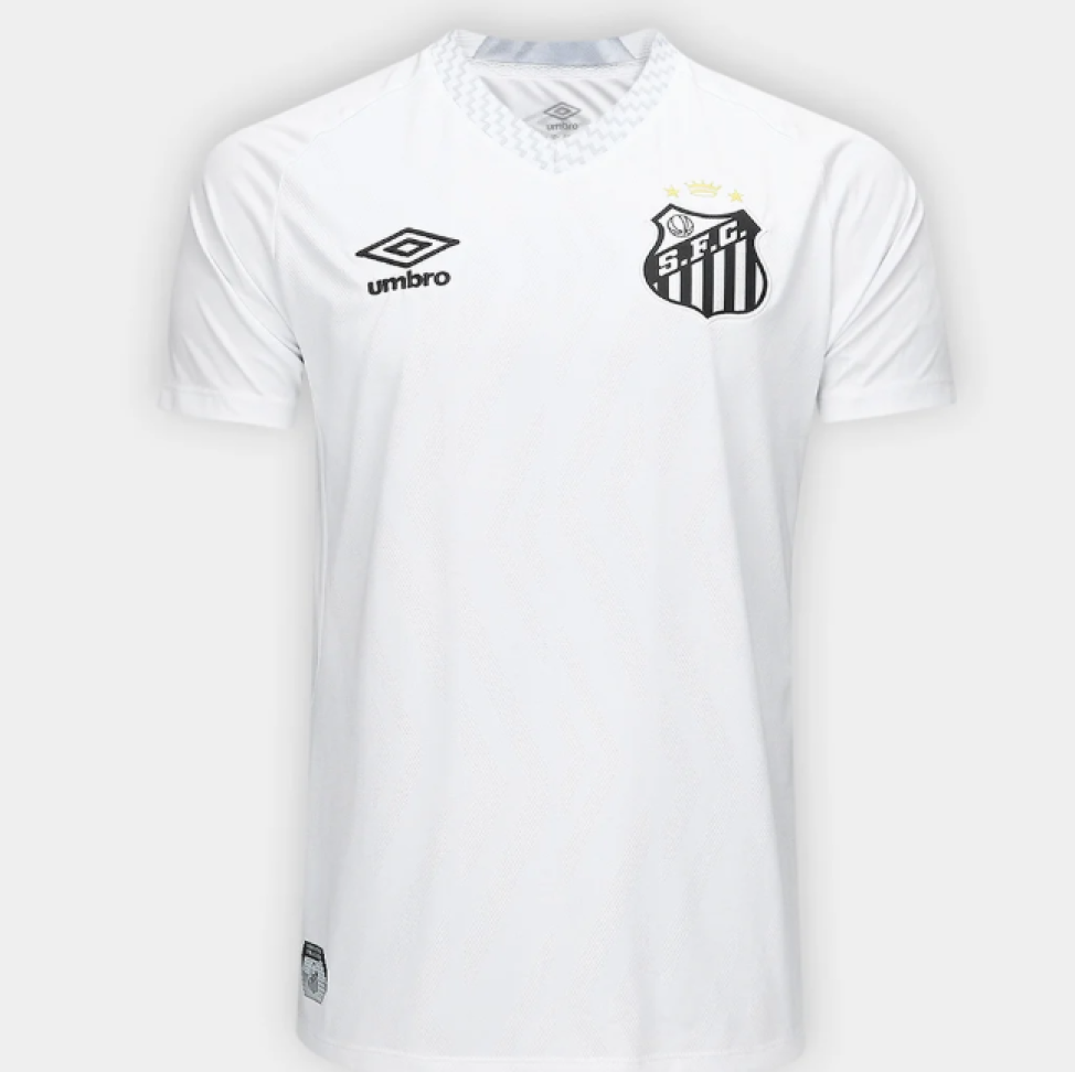 Camisa Santos I 25/26 Neymar Torcedor - Branco+Cinza