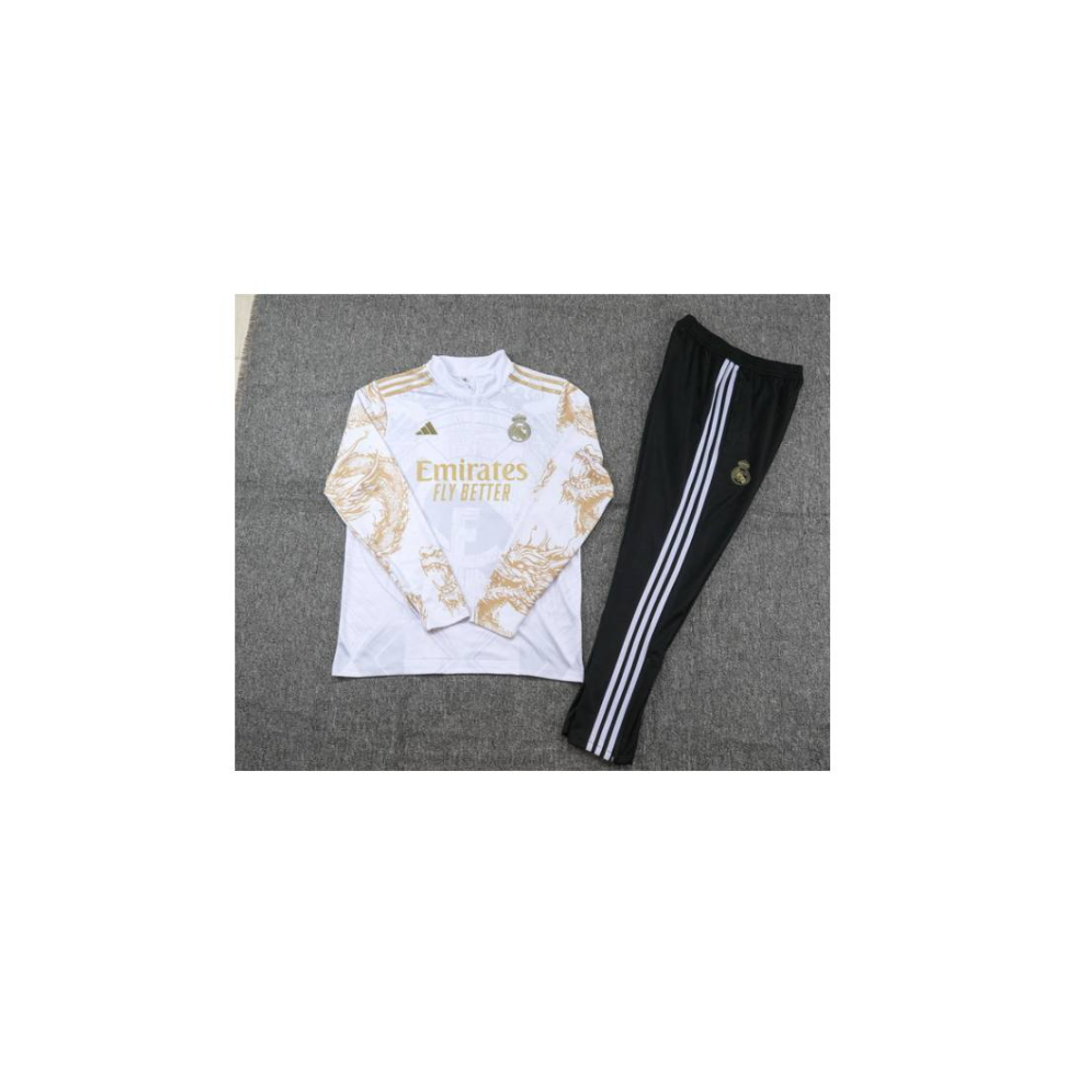 Conjunto Treino Agasalho Real Madrid 24 - Bege - #3