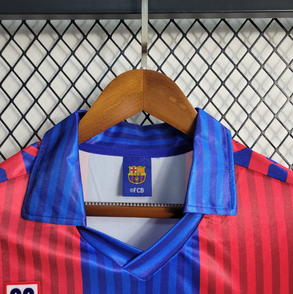 Camisa Retrô Barcelona 1992 - Azul e Vermelho