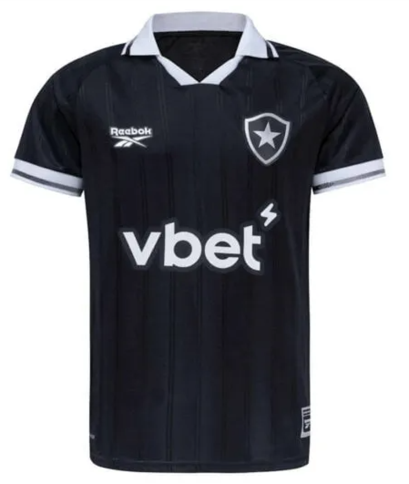 Camisa Botafogo Away 25/26 Aura 90 Torcedor - Preta