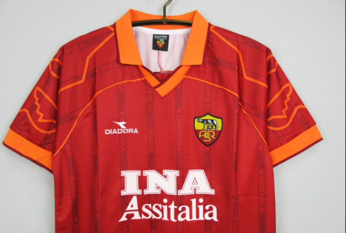 Camisa Roma Retrô 1999/2000 Torcedor - Vermelha - #3