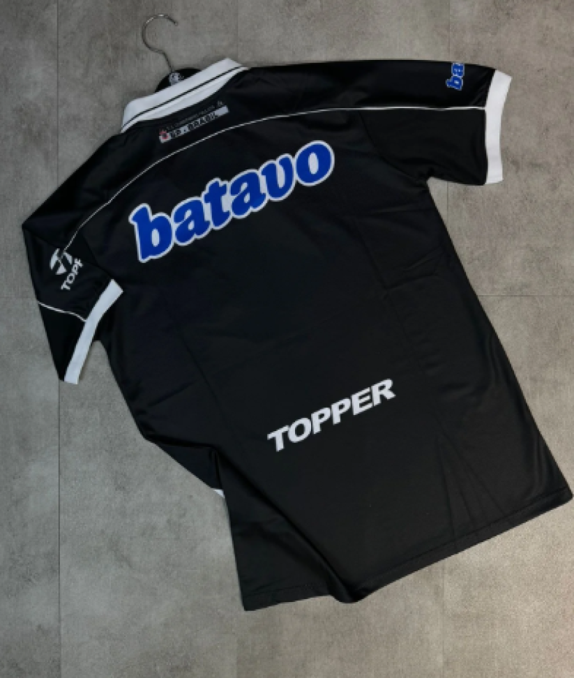 Camisa Retrô Corinthians Listrada Batavo - Preto - #3