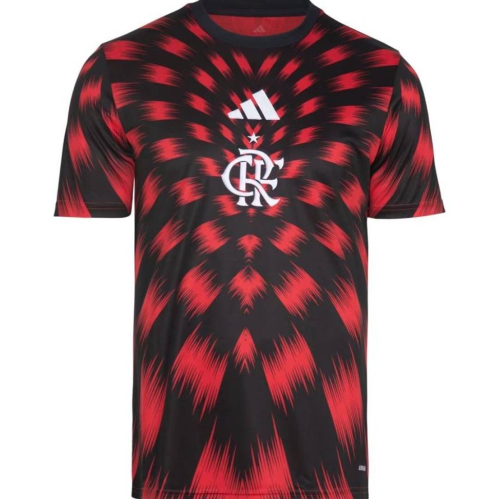 Camisa Flamengo Pré Jogo 25/26 Torcedor - Preta