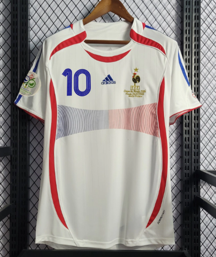 Camisa Retro Seleção França II #10 Zidane - 2006