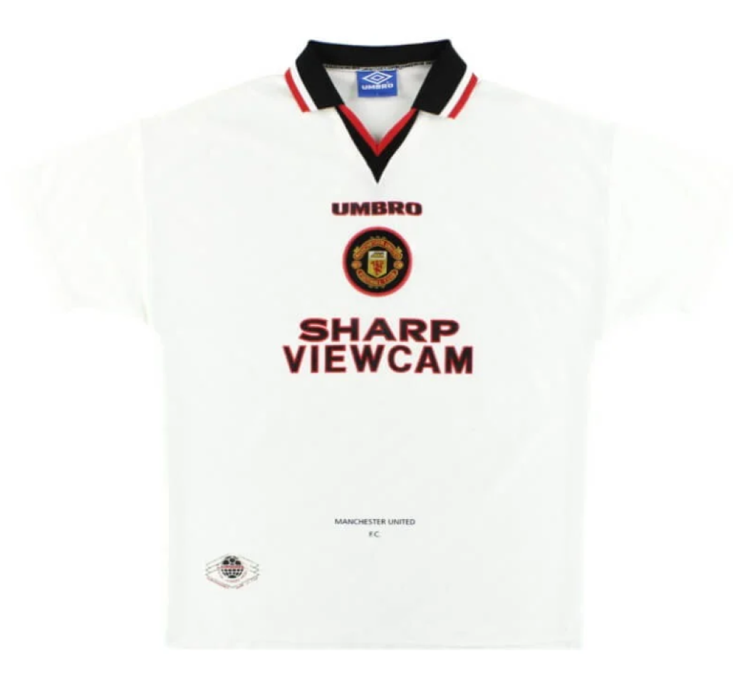 Camisa Retrô  Manchester United 1996/97 - Branca