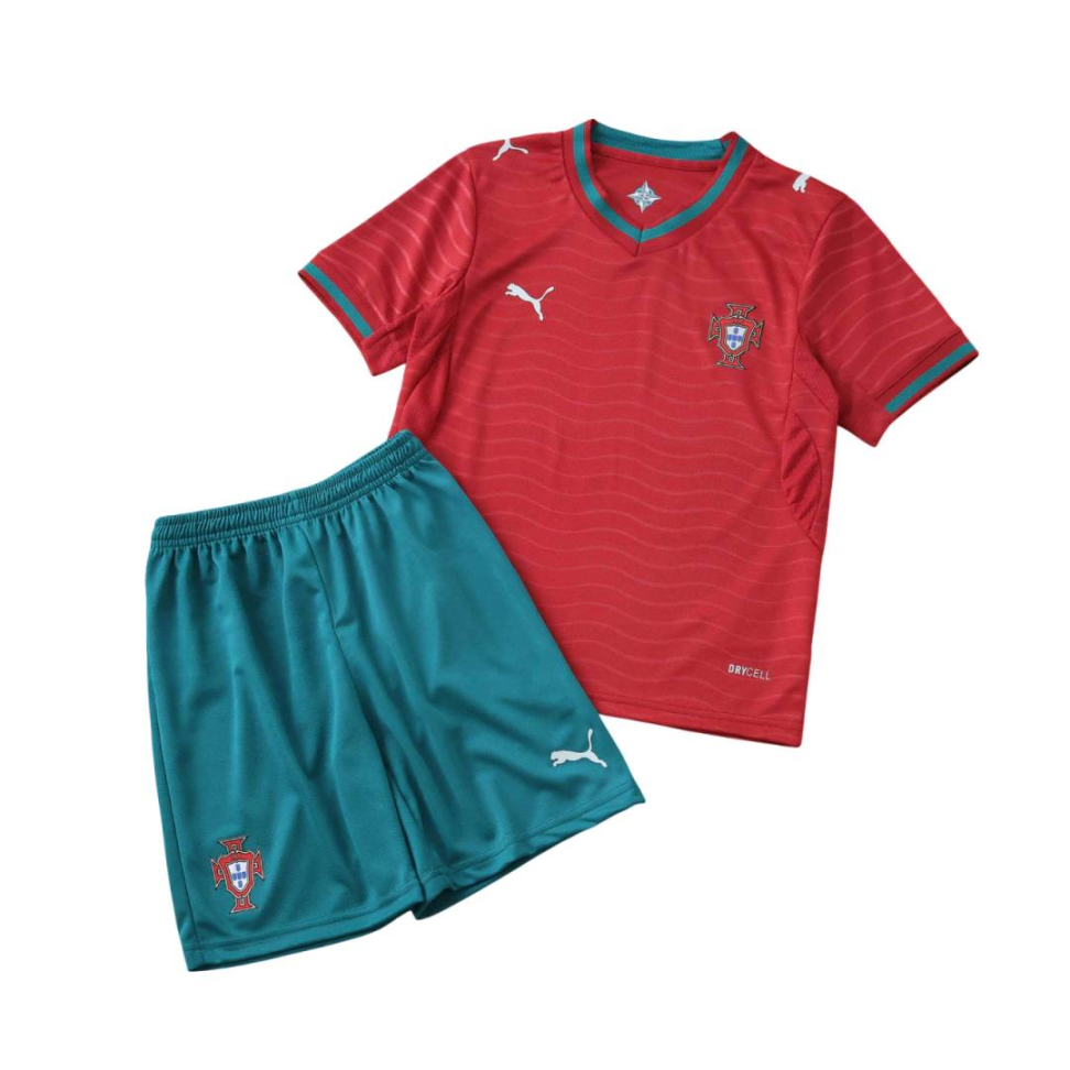 Conjunto Infantil Portugal - Vermelho e Verde