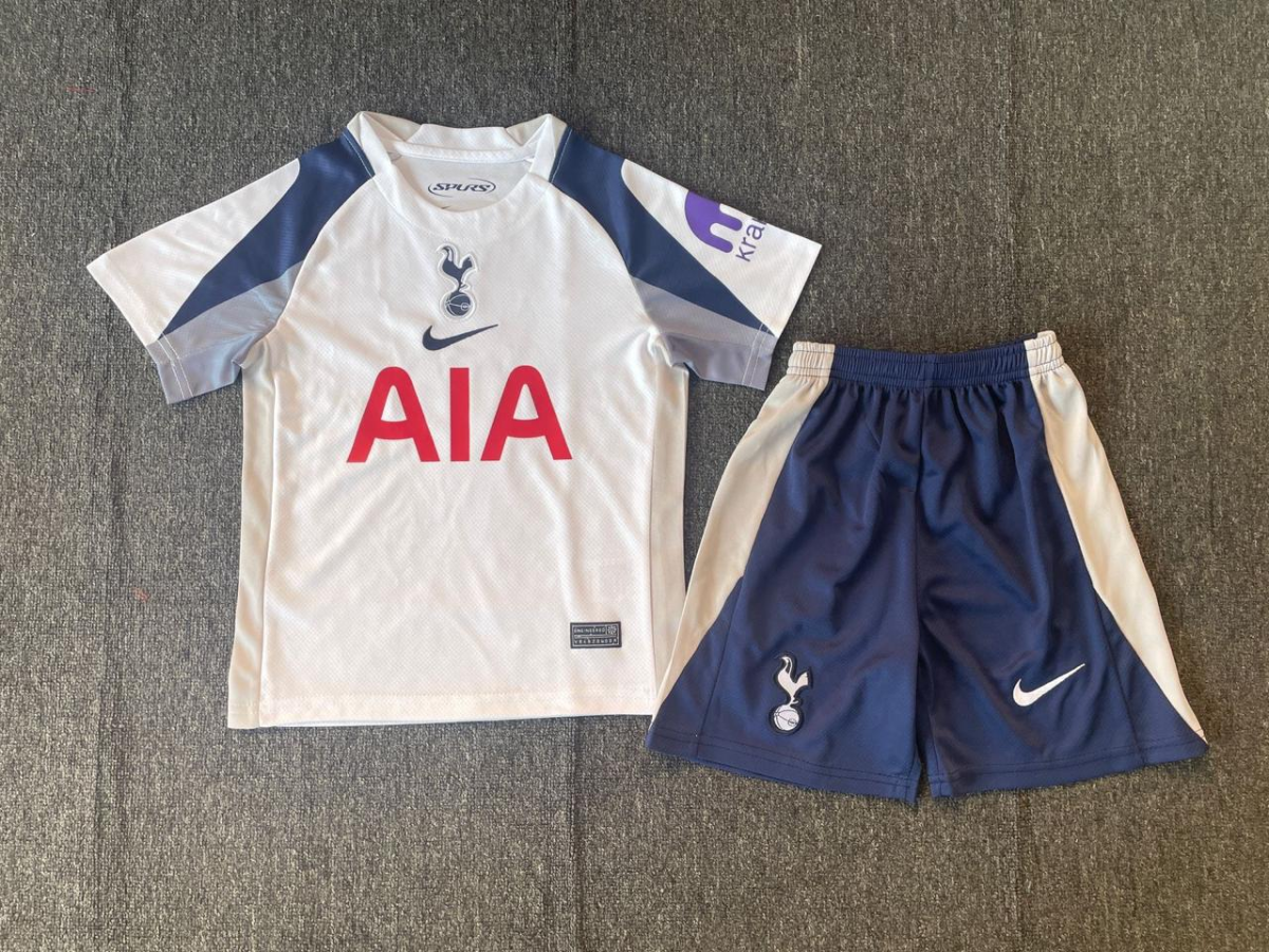 Conjunto Infantil Tottenham - Branco e Azul
