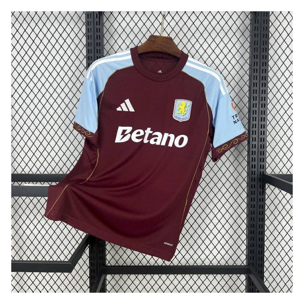 Camisa Aston Villa 24/25 Torcedor - Azul e Vinho