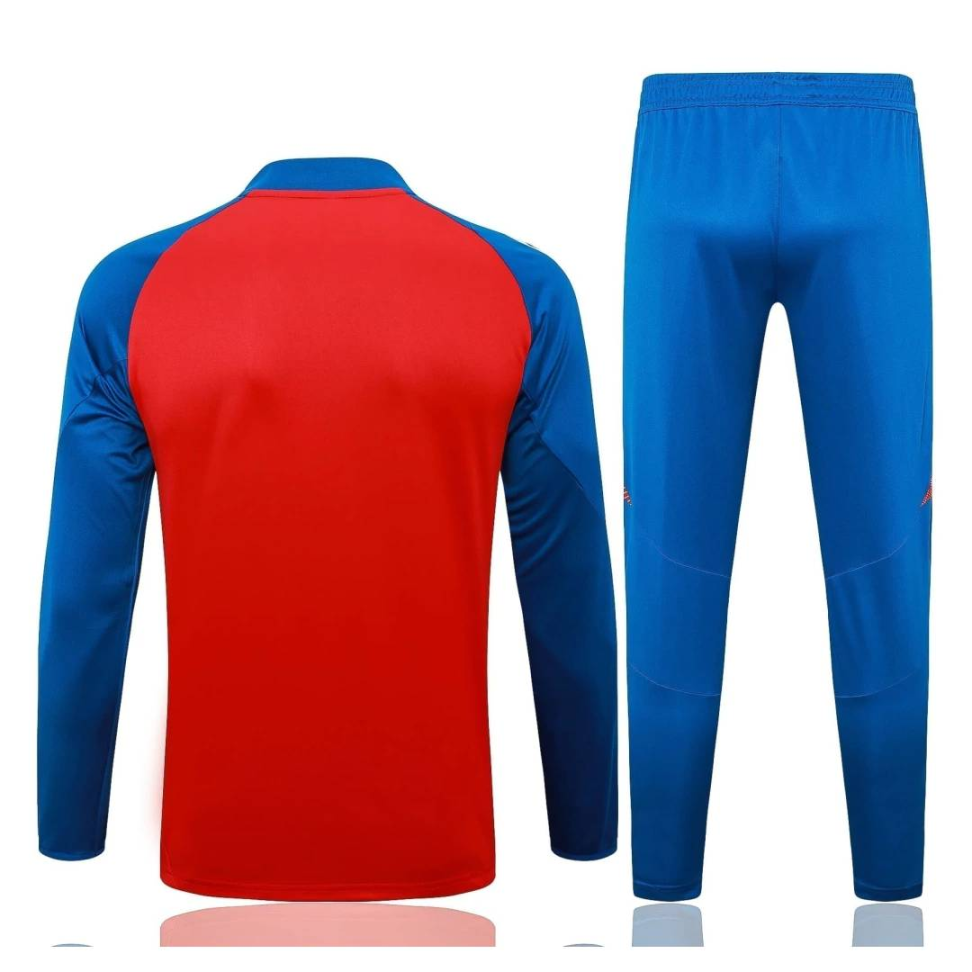 Conjunto Treino Agasalho Espanha 24/25 - Azul e Vermelho