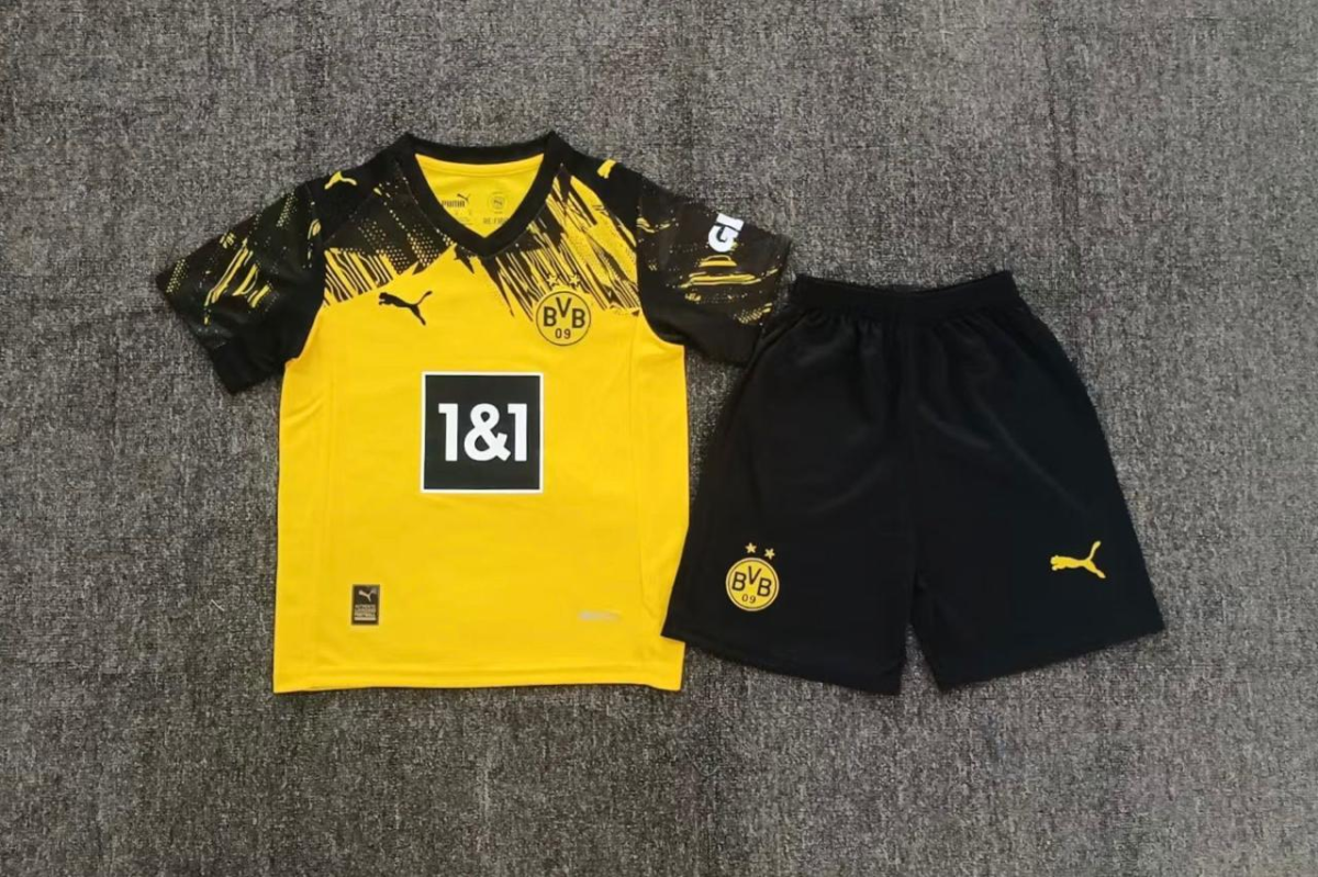 Conjunto Infantil Borussia - Amarelo e Preto