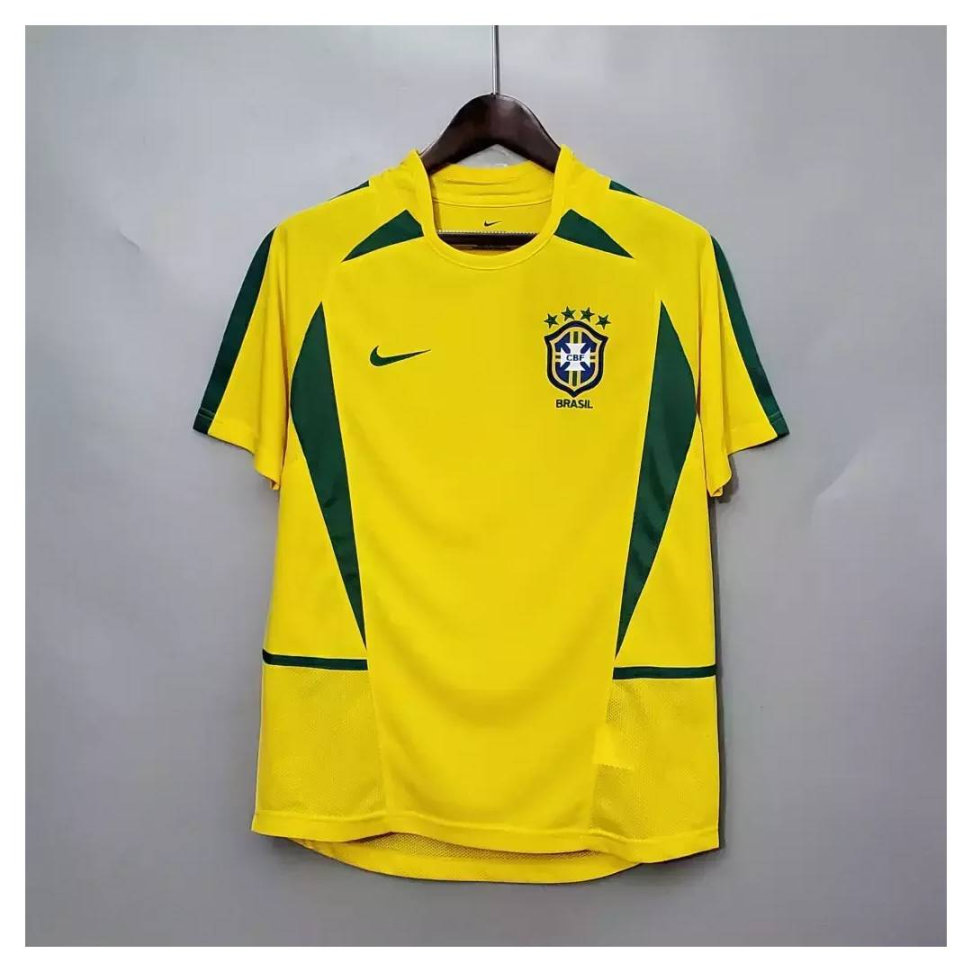 Camisa Brasil Retrô Copa 2002 - Verme e Amarela