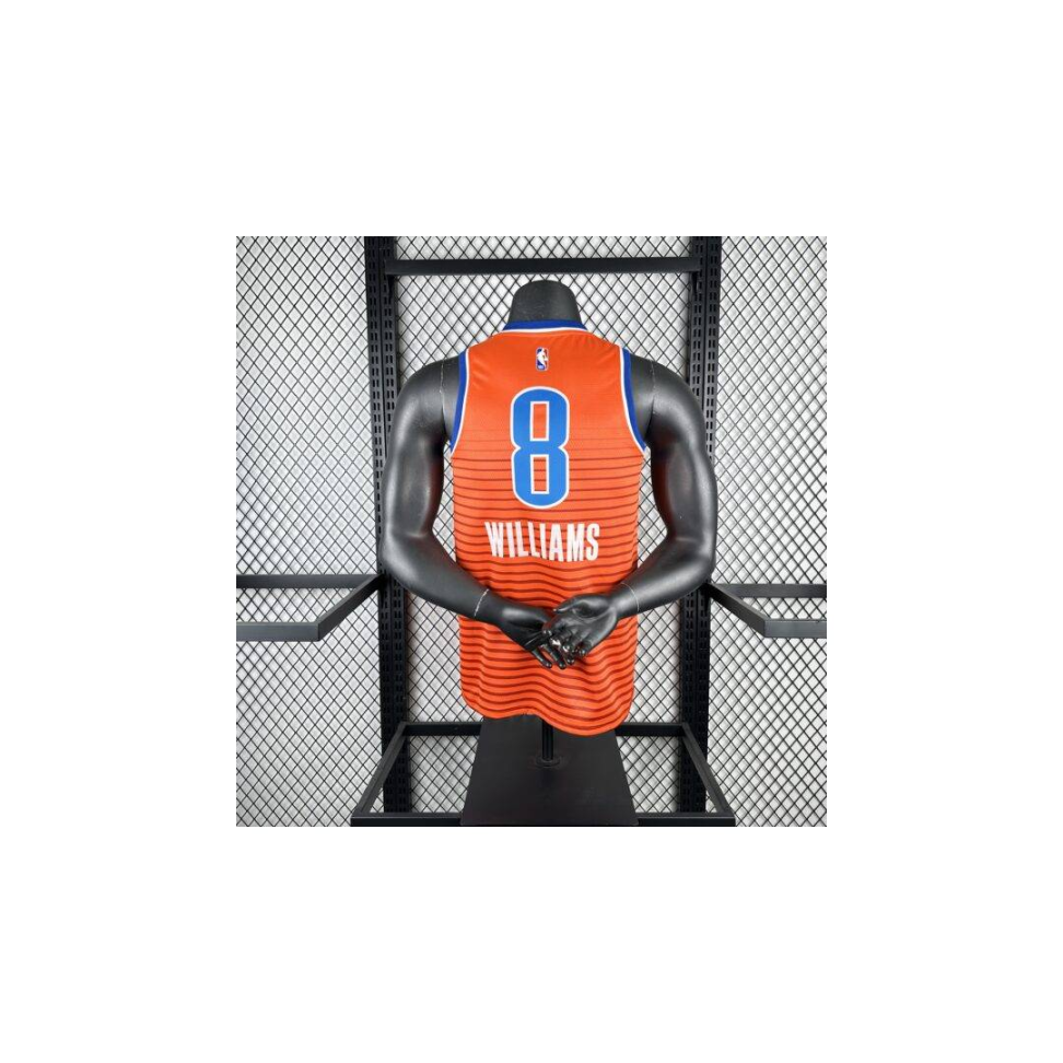 Camisa NBA Oklahoma City Thunder 8 Jalen Williams - Laranja